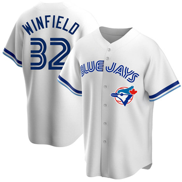 Men's Majestic Dave Winfield Light Blue Toronto Blue Jays Cooperstown  Player Name & Number T-Shirt