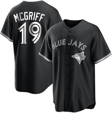 Tristar Fred McGriff Autographed Toronto Blue Jays White Replica Jersey Inscribed HOF 23