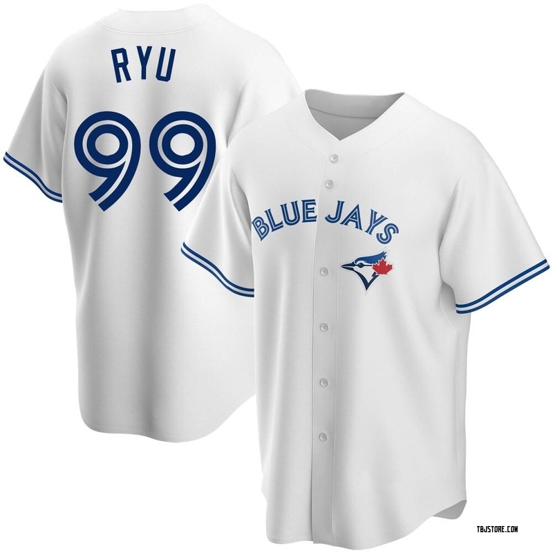 Replica Hyun-Jin Ryu Men's Toronto Blue Jays White Home Jersey
