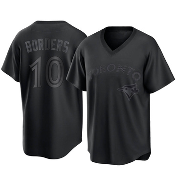 Men's Pat Borders Toronto Blue Jays Backer Long Sleeve T-Shirt - Royal
