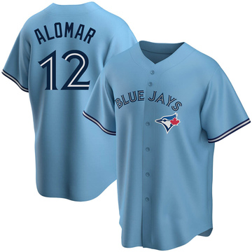 Youth Majestic Toronto Blue Jays #12 Roberto Alomar Replica Grey